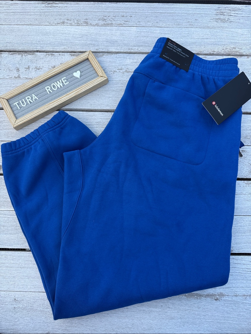 Lululemon Men’s Steady State Jogger Regular Sapphire Sprint Blue Size Xl NWT